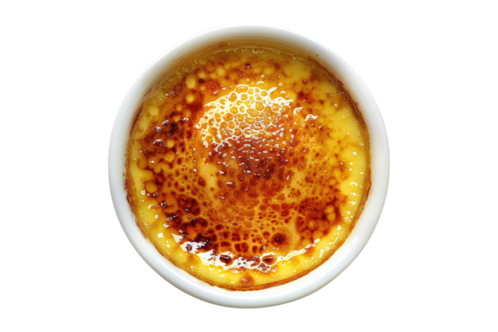 creme brulee isolated on transparent background free png
